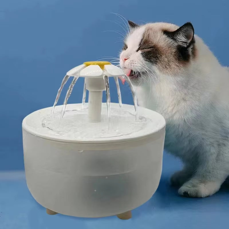 Fuente de agua para mascotas con filtro automático