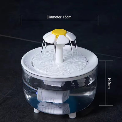 Fuente de agua para mascotas con filtro automático