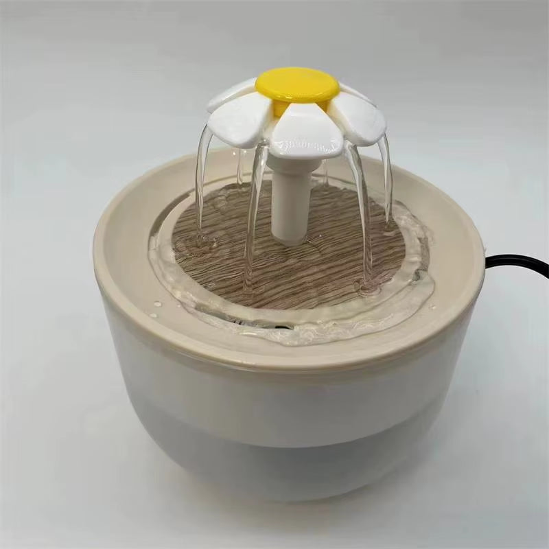 Fuente de agua para mascotas con filtro automático